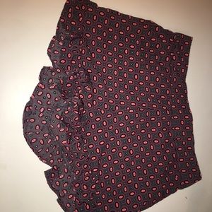 Dillard’s: Flower flared shorts XS